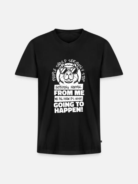 Capybara Wasserschwein - Men's Premium Organic T-shirt with V-neck - black