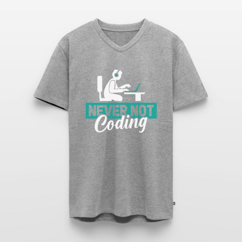 Developer, Coder, Programmer Men's Premium Organic T-shirt with V-neck