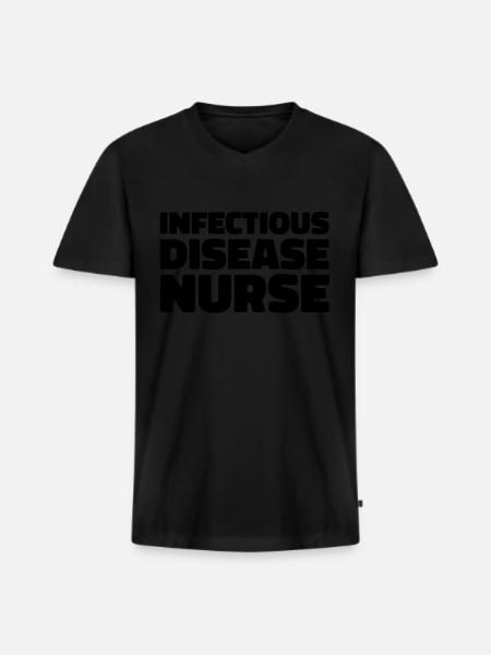 Krankenschwester Infectious Disease Nurse - Men's Premium Organic T-shirt with V-neck - black