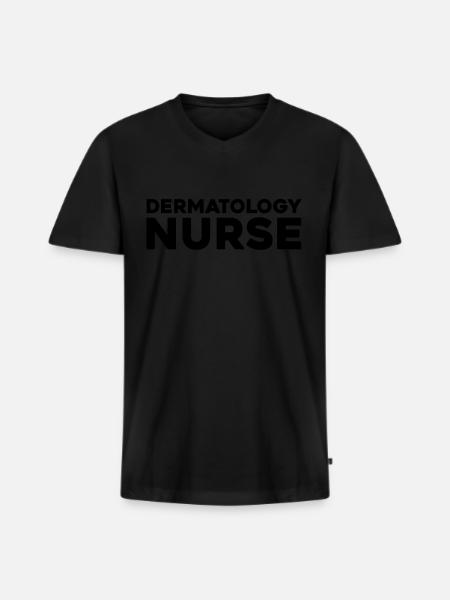 Infirmier - T-shirt encolure en V Premium bio Homme - noir