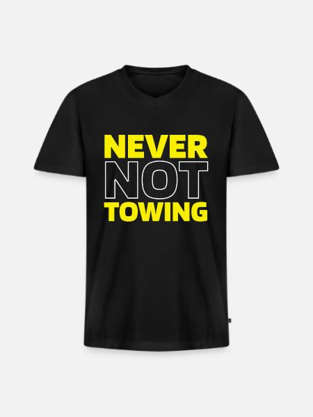 Abschleppdienst Abschlepper - Männer Premium Bio T-Shirt mit V-Ausschnitt - Schwarz