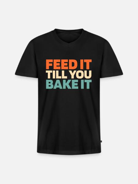 Sourdough bread - Men's Premium Organic T-shirt with V-neck - black