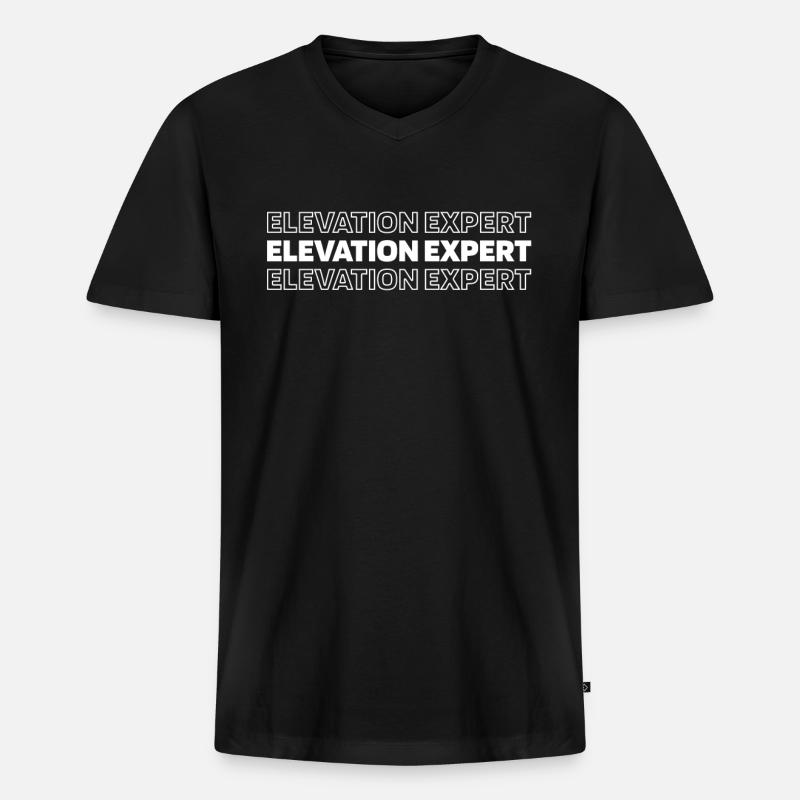 Elevator Elevator - Men's Premium Organic T-shirt with V-neck - black
