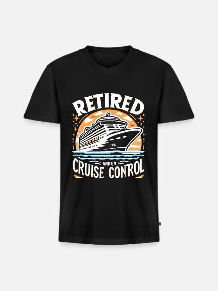 Retraite de Cruise - T-shirt encolure en V Premium bio Homme - noir