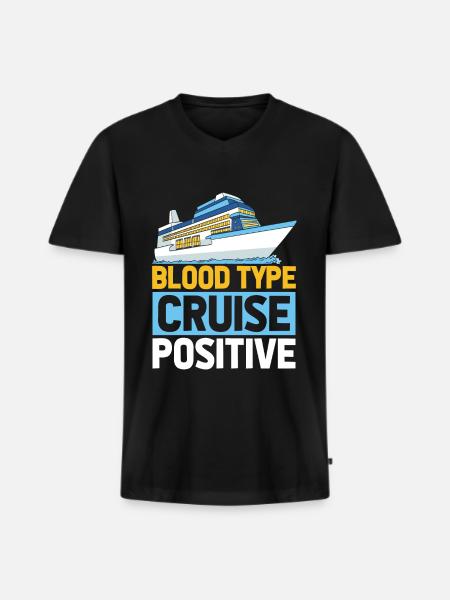 Cruise - Men's Premium Organic T-shirt with V-neck - black