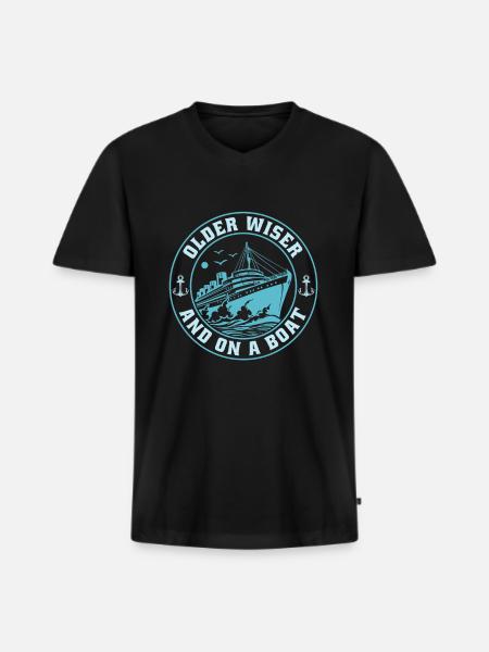 Kreuzfahrt Birthday Cruise - Men's Premium Organic T-shirt with V-neck - black
