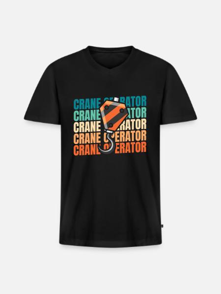 Grutier Grutier - T-shirt encolure en V Premium bio Homme - noir