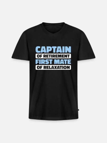 Cruise Retraite - T-shirt encolure en V Premium bio Homme - noir