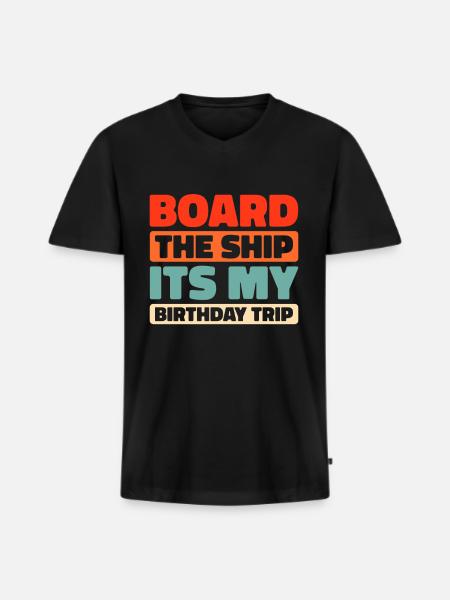 Cruise - Men's Premium Organic T-shirt with V-neck - black