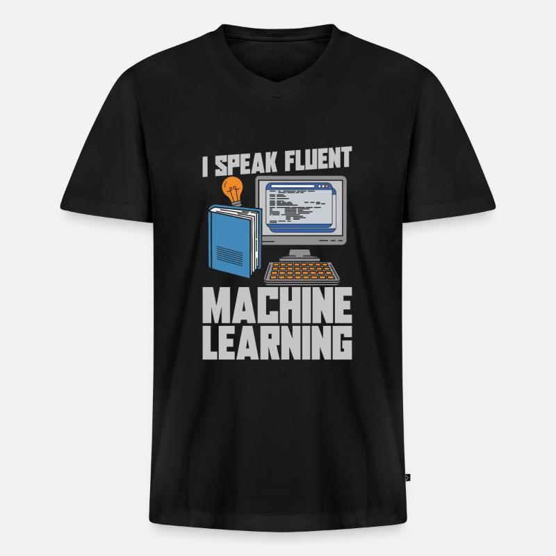 Data Science Data Analyst - Männer Premium Bio T-Shirt mit V-Ausschnitt - Schwarz