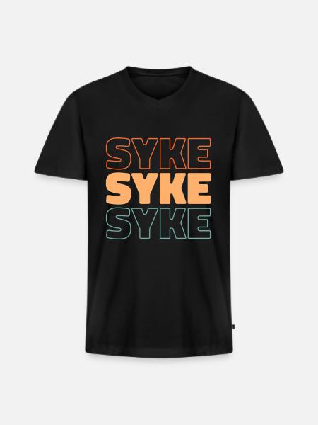 German city Syke, Lower Saxony - Men's Premium Organic T-shirt with V-neck - black