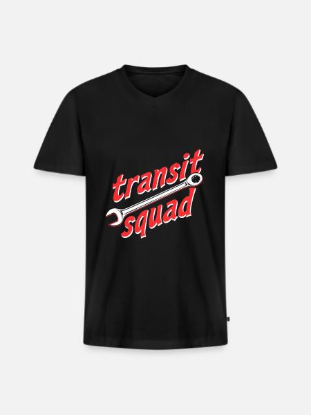 Busmechaniker Kader - Männer Premium Bio T-Shirt mit V-Ausschnitt - Schwarz
