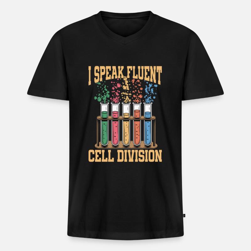 Biochemiker - Männer Premium Bio T-Shirt mit V-Ausschnitt - Schwarz