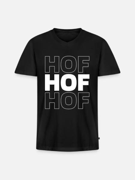 German City of Hof Bavaria - Men's Premium Organic T-shirt with V-neck - black