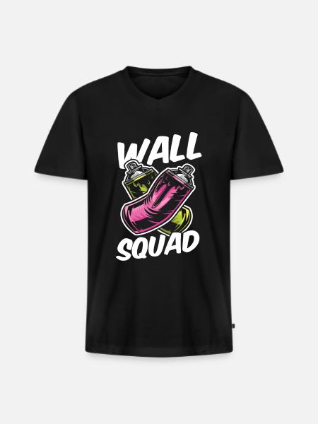 Muralist Squad - Men's Premium Organic T-shirt with V-neck - black
