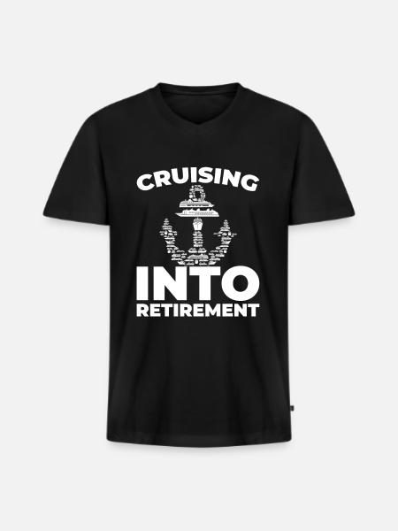 Kreuzfahrt - Männer Premium Bio T-Shirt mit V-Ausschnitt - Schwarz