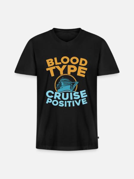 Cruise - Men's Premium Organic T-shirt with V-neck - black