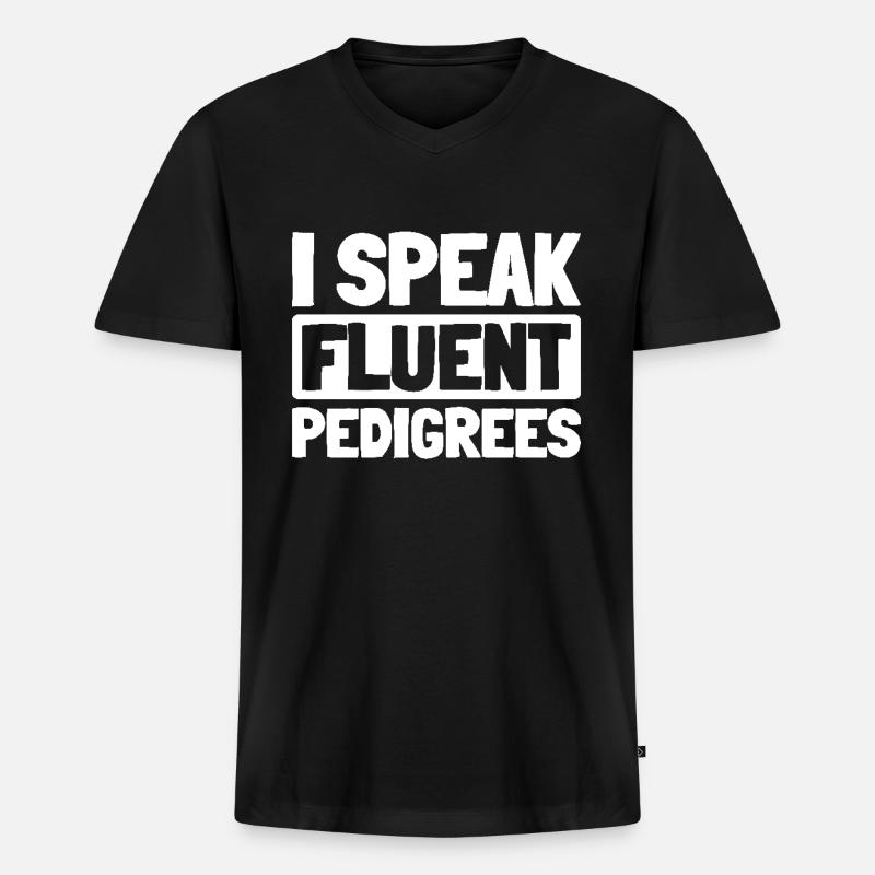 Züchter - Männer Premium Bio T-Shirt mit V-Ausschnitt - Schwarz