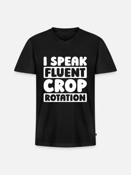 Farmer Farmer - Men's Premium Organic T-shirt with V-neck - black