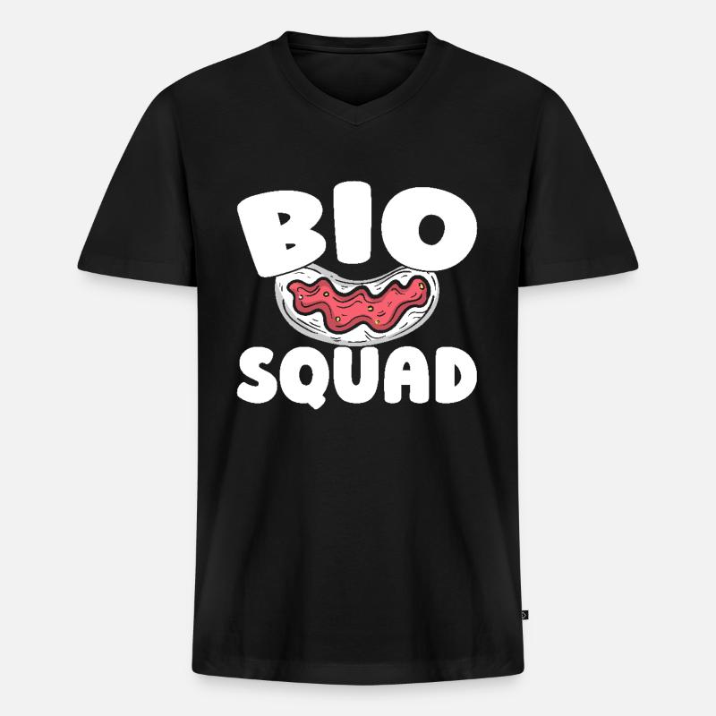 Bootsbauer Kader - Männer Premium Bio T-Shirt mit V-Ausschnitt - Schwarz