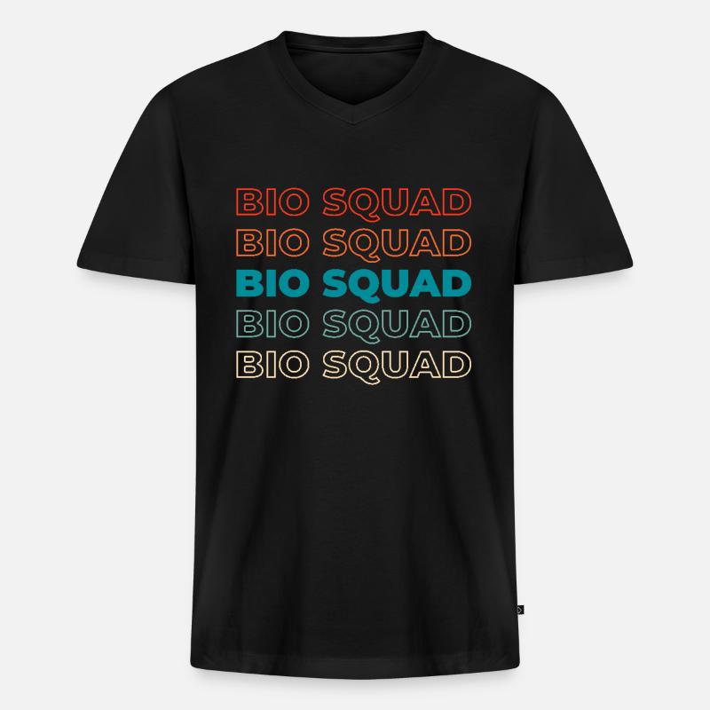 Bootsbauer Kader - Männer Premium Bio T-Shirt mit V-Ausschnitt - Schwarz