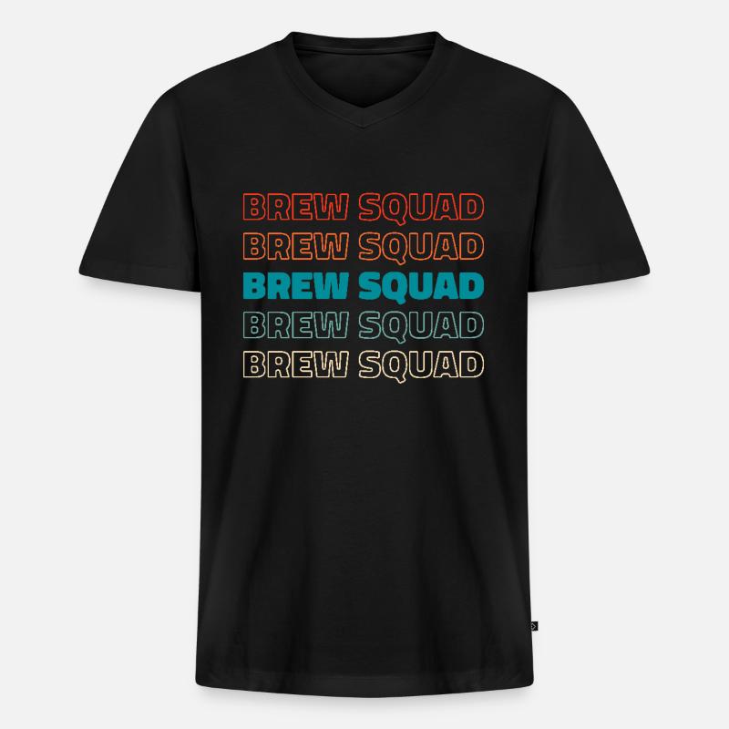 Biochemiker Kader - Männer Premium Bio T-Shirt mit V-Ausschnitt - Schwarz