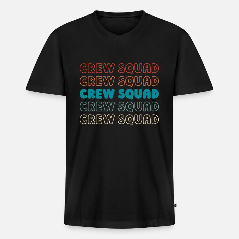 Kurier Kader - Männer Premium Bio T-Shirt mit V-Ausschnitt - Schwarz