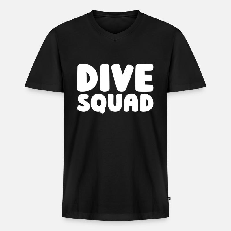 Koch Kochen Kader - Männer Premium Bio T-Shirt mit V-Ausschnitt - Schwarz