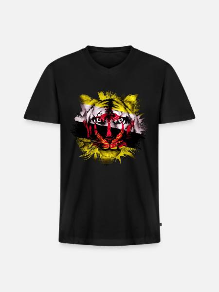 Brunei - Men's Premium Organic T-shirt with V-neck - black
