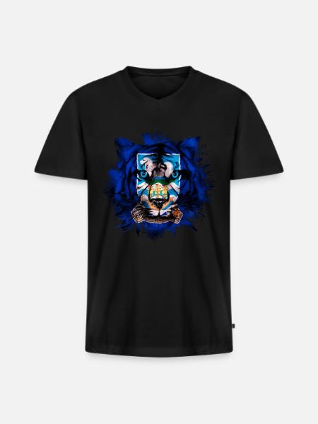 Falkland Islands - Men's Premium Organic T-shirt with V-neck - black