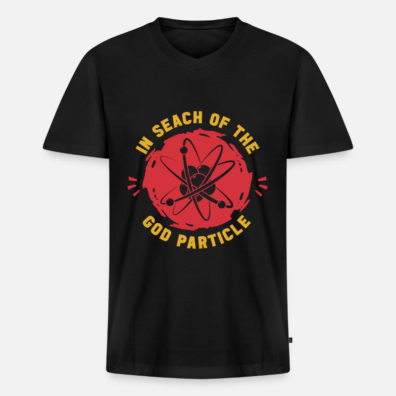 Physik Physiker - Männer Premium Bio T-Shirt mit V-Ausschnitt - Schwarz