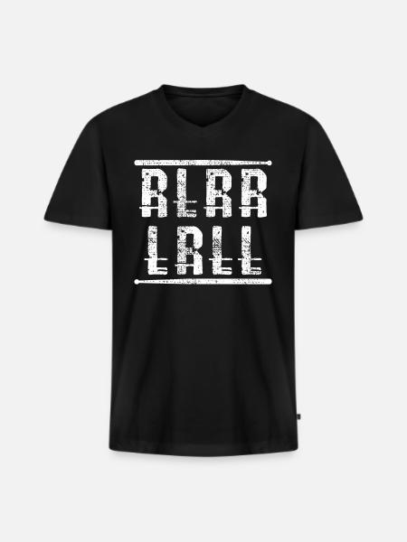 RLRR LRLL - Men's Premium Organic T-shirt with V-neck - black