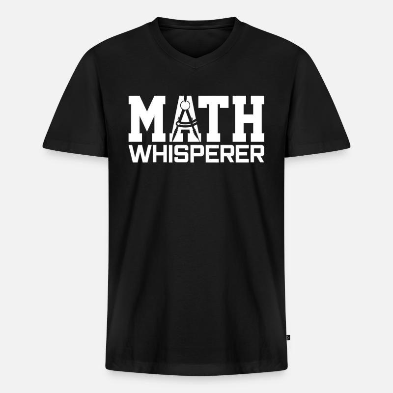 Mathematician Math lover - Men's Premium Organic T-shirt with V-neck - black
