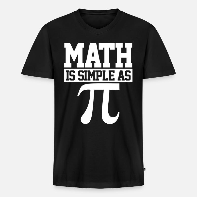 Pi Day - Männer Premium Bio T-Shirt mit V-Ausschnitt - Schwarz