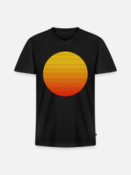 CHEMISE D'ETE - T-shirt encolure en V Premium bio Homme - noir