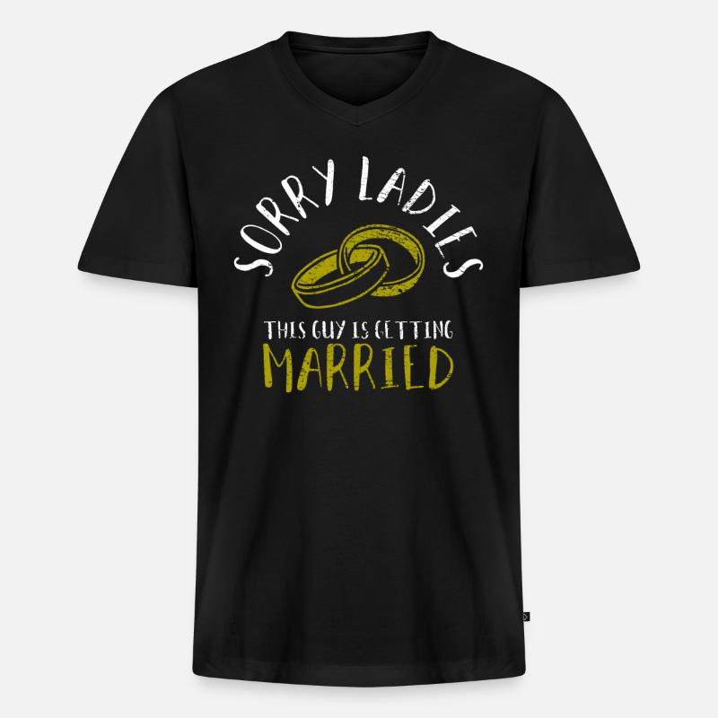 Bachelor Party - Männer Premium Bio T-Shirt mit V-Ausschnitt - Schwarz