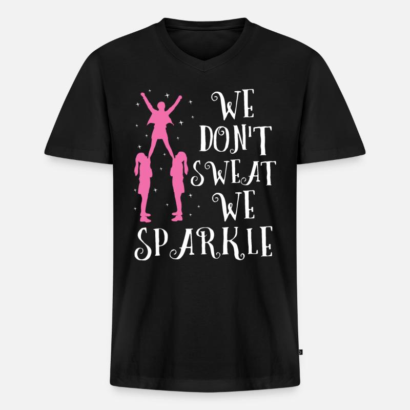Cheerleading - Männer Premium Bio T-Shirt mit V-Ausschnitt - Schwarz
