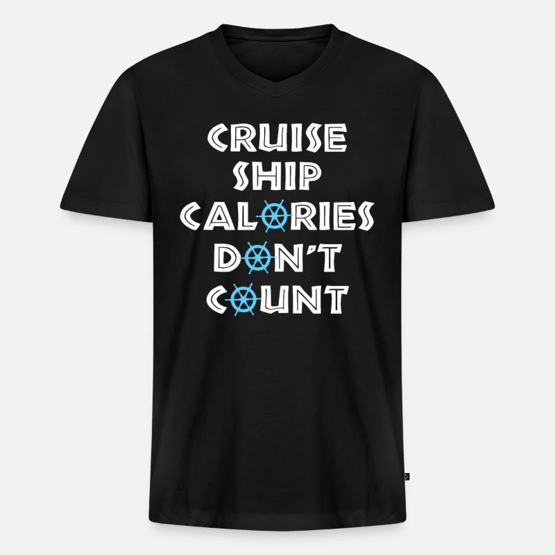 Kreuzfahrt Kreuzfahrt - Männer Premium Bio T-Shirt mit V-Ausschnitt - Schwarz