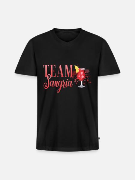 Cocktail Bartender Team Sangria - Men's Premium Organic T-shirt with V-neck - black