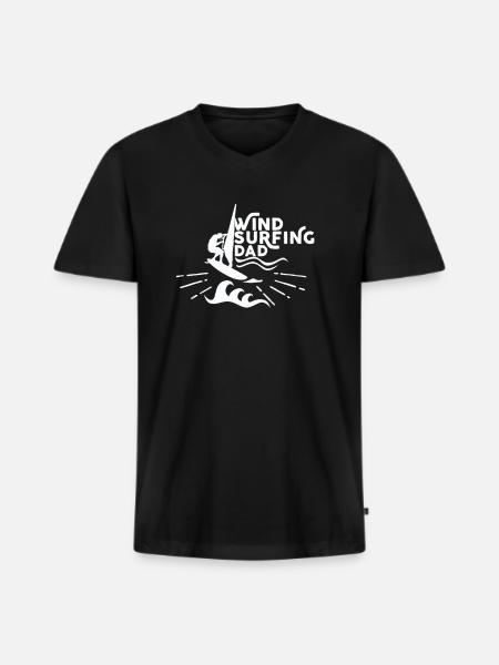 Windsurfing Surfer Windsurfer Windsurfing Gifts - Men's Premium Organic T-shirt with V-neck - black