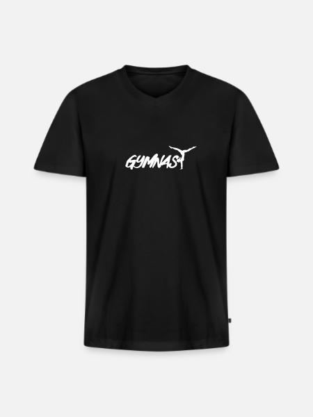 Gymnaste gymnaste gymnastique gymnaste gymnaste - T-shirt encolure en V Premium bio Homme - noir
