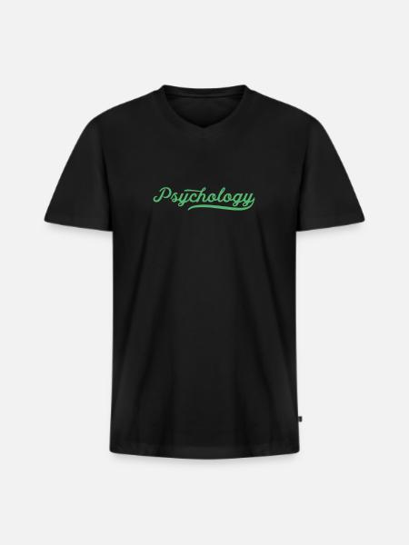 Psychotherapist - Men's Premium Organic T-shirt with V-neck - black