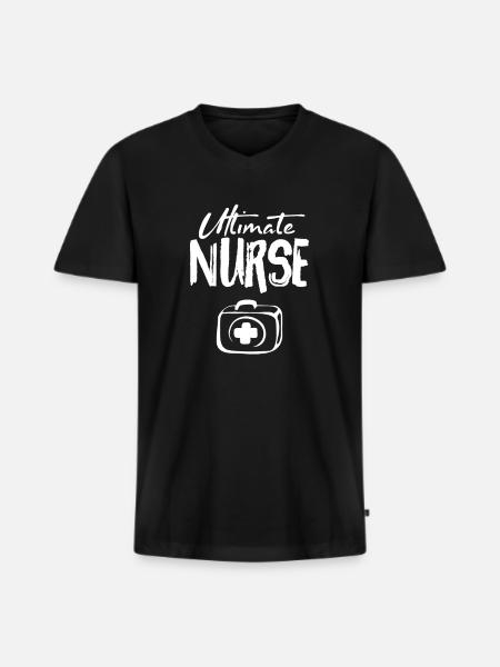 Nurse Nurse - Men's Premium Organic T-shirt with V-neck - black