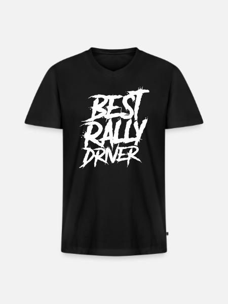 Rallyes Rallye Fahrer - Männer Premium Bio T-Shirt mit V-Ausschnitt - Schwarz