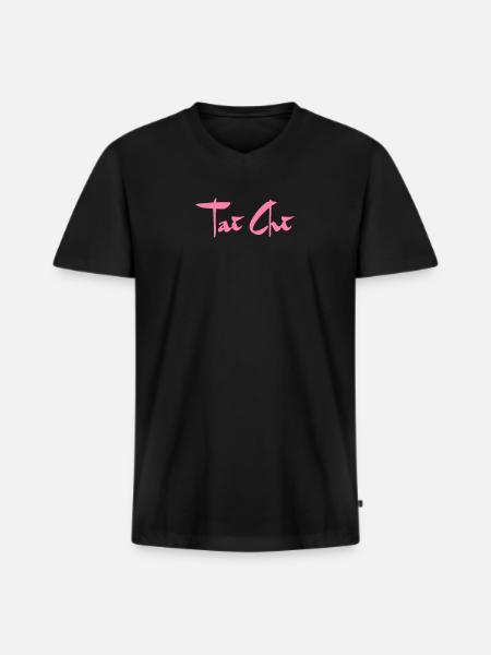 Tai-Chi-Chuan Tai Chi - Männer Premium Bio T-Shirt mit V-Ausschnitt - Schwarz