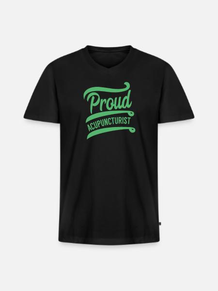 Needle practice acupuncture acupuncture profession - Men's Premium Organic T-shirt with V-neck - black