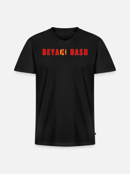 Beyani Bash Good Morning Country Kurdistan - Premium økologisk T-skjorte med V-hals for menn - svart