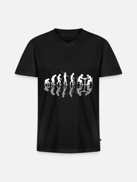 Jeu d’échecs d’échecs - T-shirt encolure en V Premium bio Homme - noir