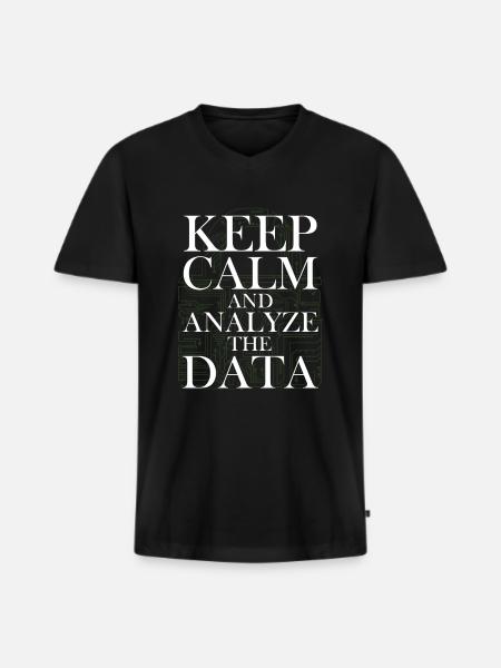 Programmierung Decipher Programmer Computer - Männer Premium Bio T-Shirt mit V-Ausschnitt - Schwarz