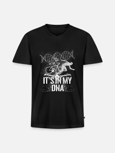 Triathlon - Männer Premium Bio T-Shirt mit V-Ausschnitt - Schwarz